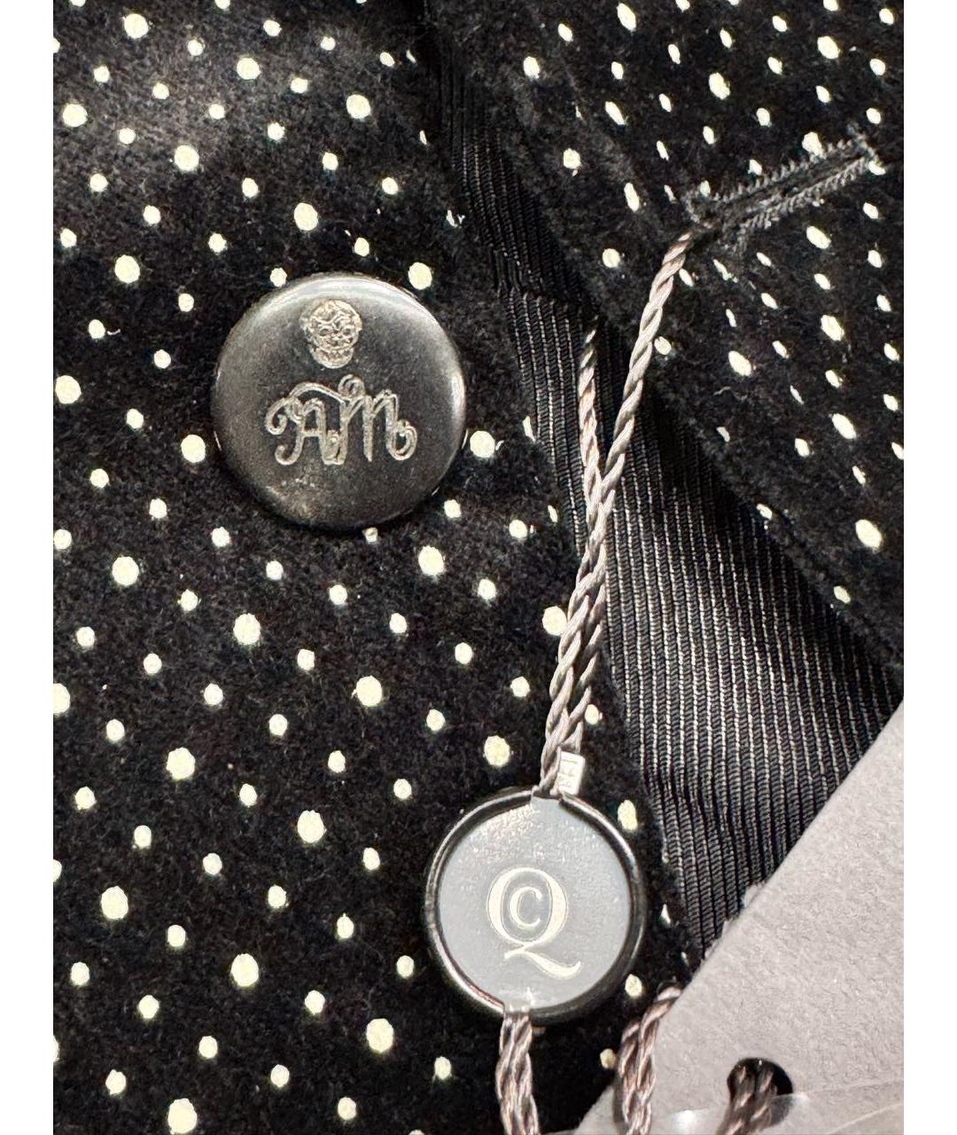 ALEXANDER MCQUEEN Черный хлопковый пиджак, фото 4