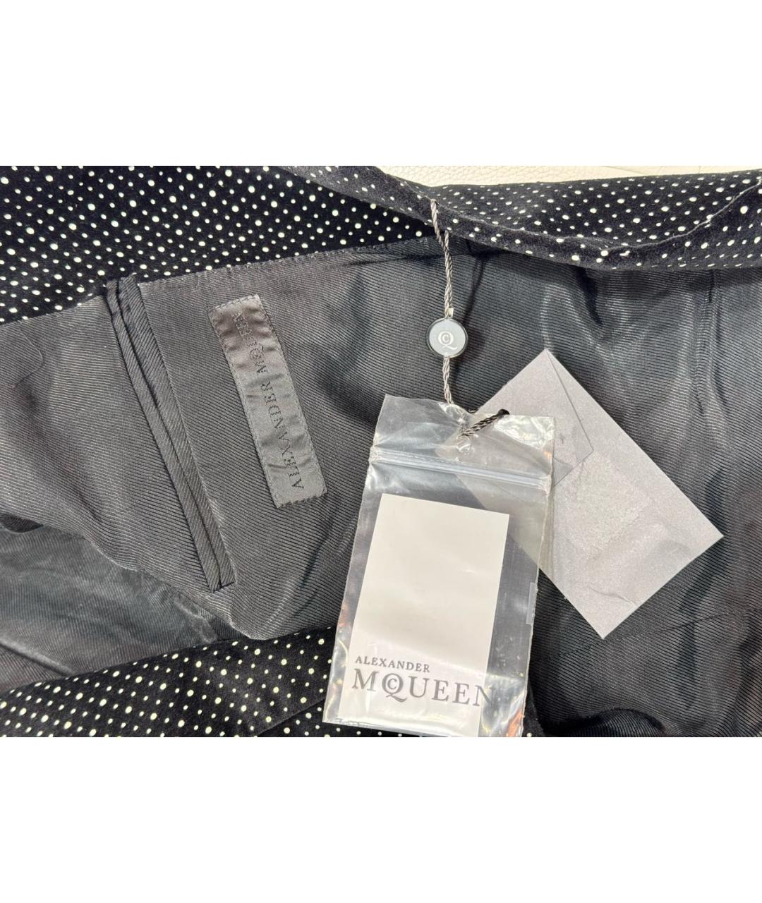 ALEXANDER MCQUEEN Черный хлопковый пиджак, фото 6