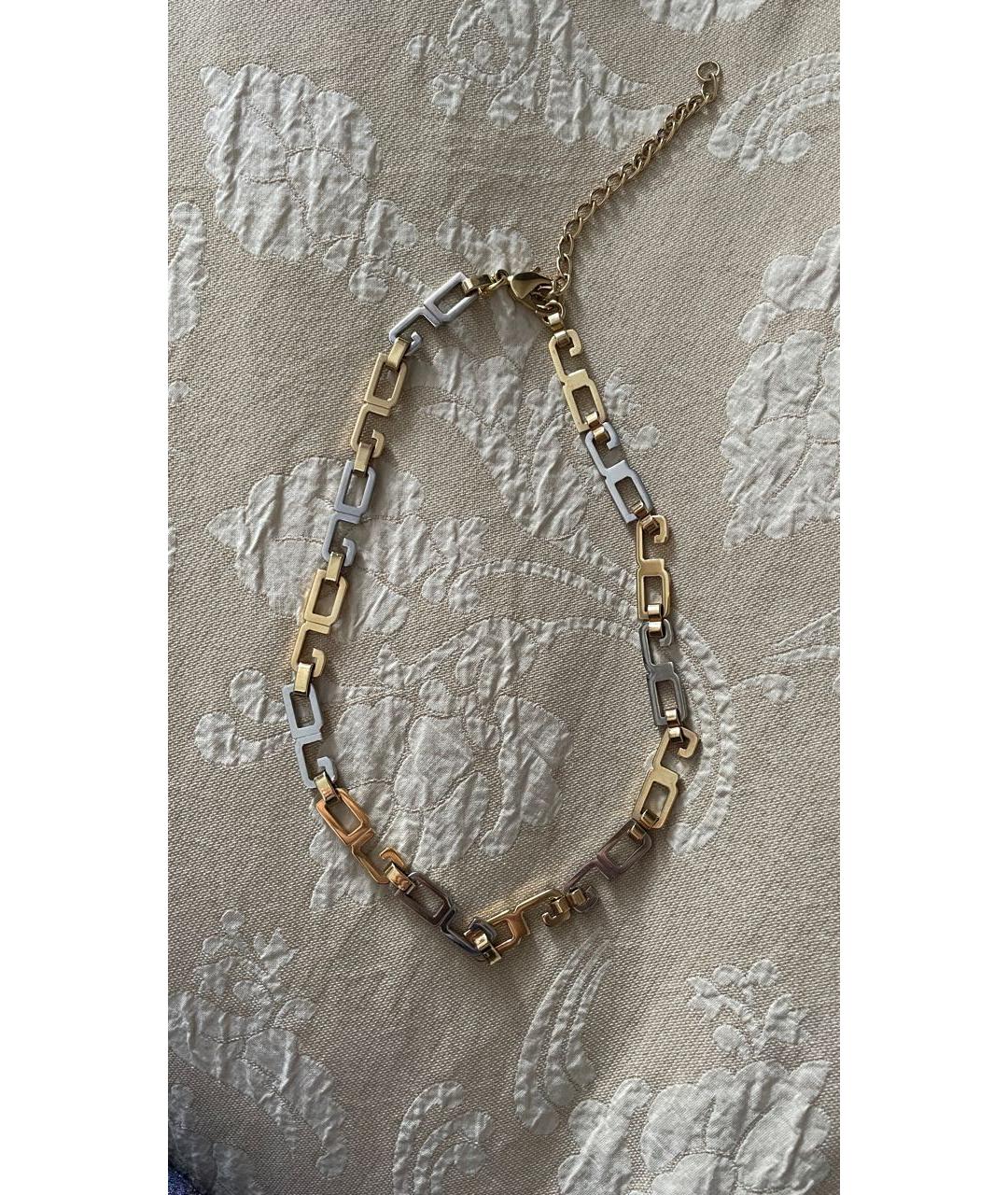 DOLCE&GABBANA Золотое металлическое колье, фото 4