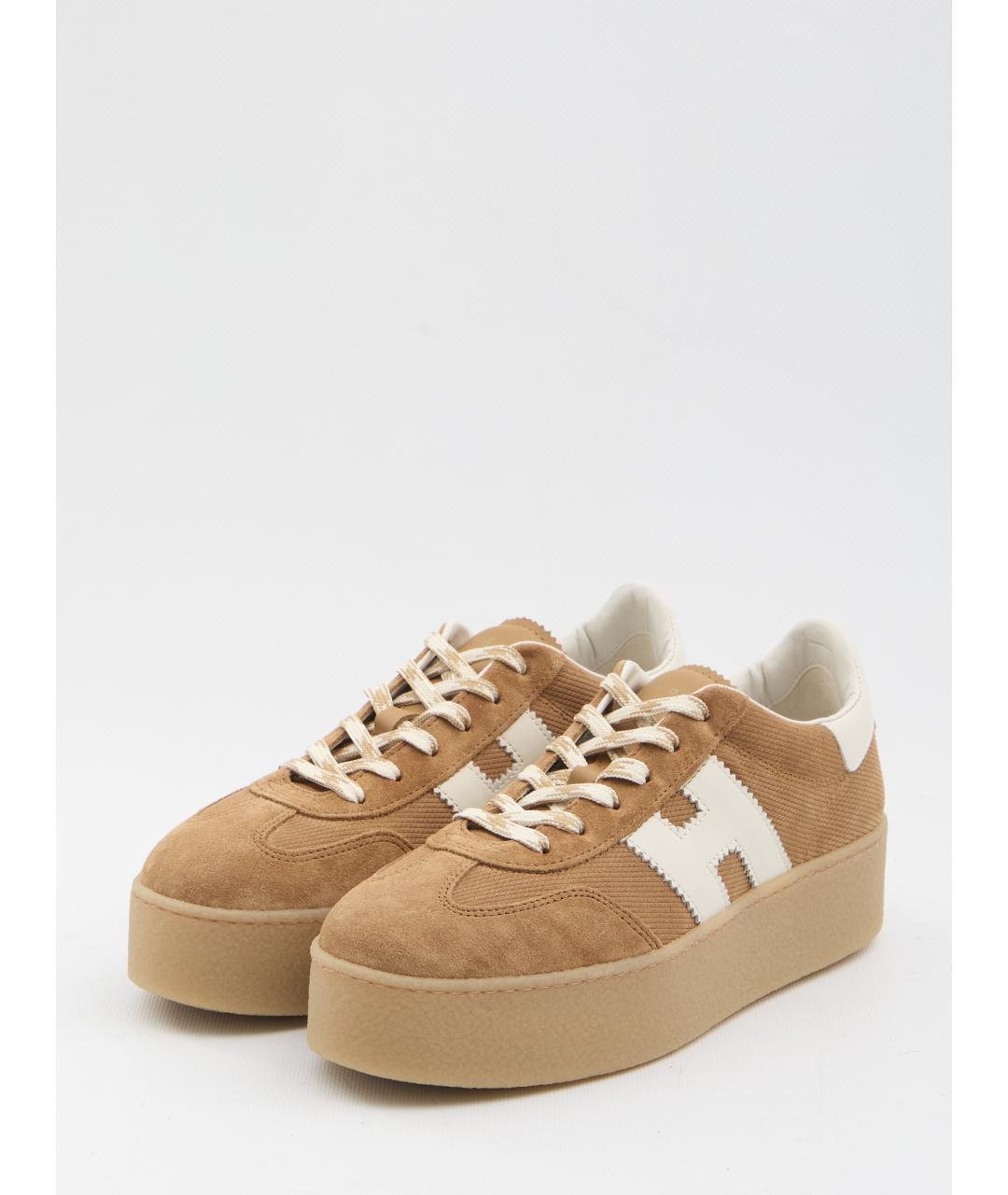 HOGAN Бежевые замшевые кеды, фото 2