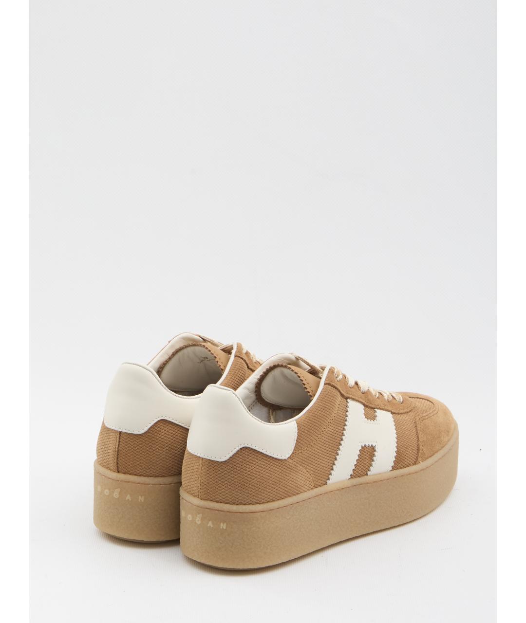 HOGAN Бежевые замшевые кеды, фото 3