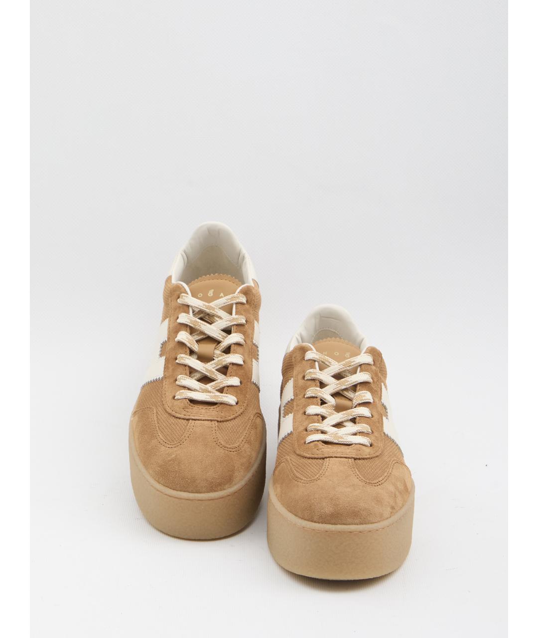 HOGAN Бежевые замшевые кеды, фото 5