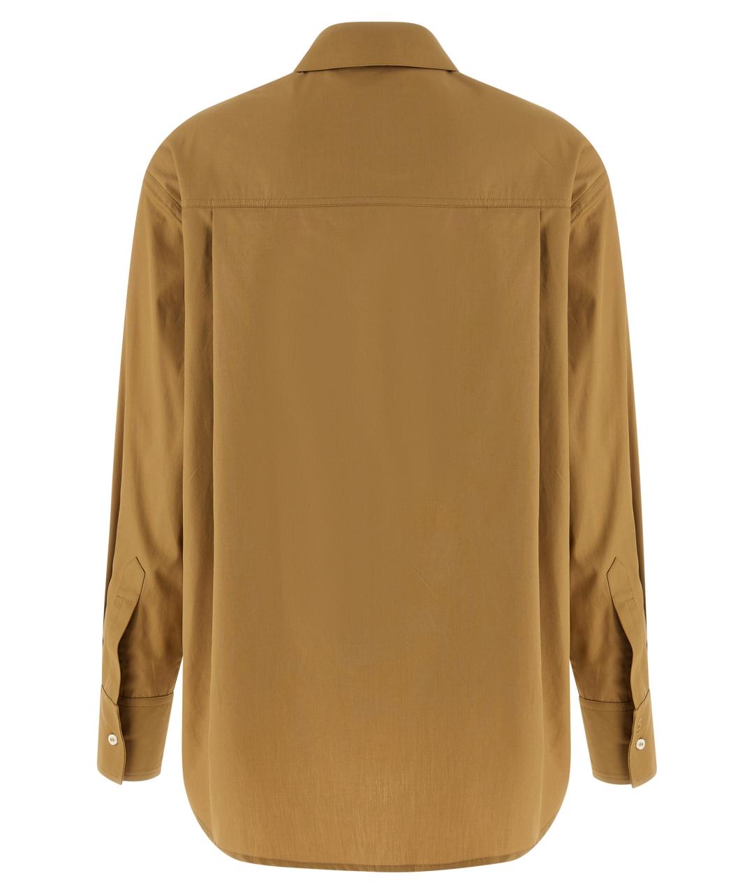 LOULOU STUDIO Бежевая хлопковая рубашка, фото 2