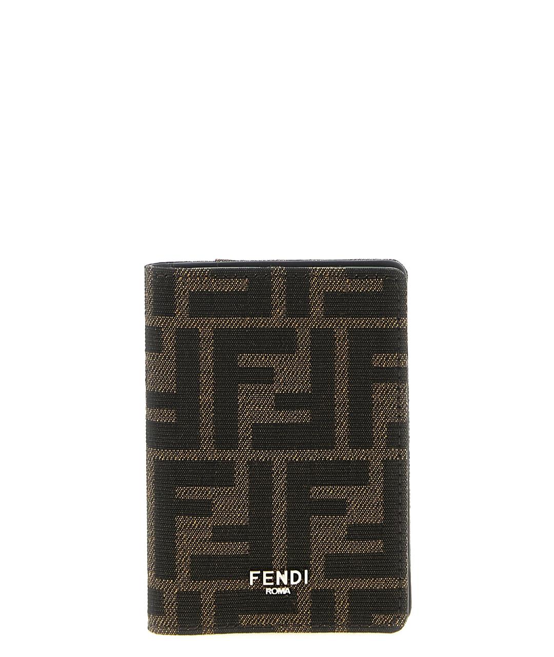 FENDI Коричневый кардхолдер, фото 1