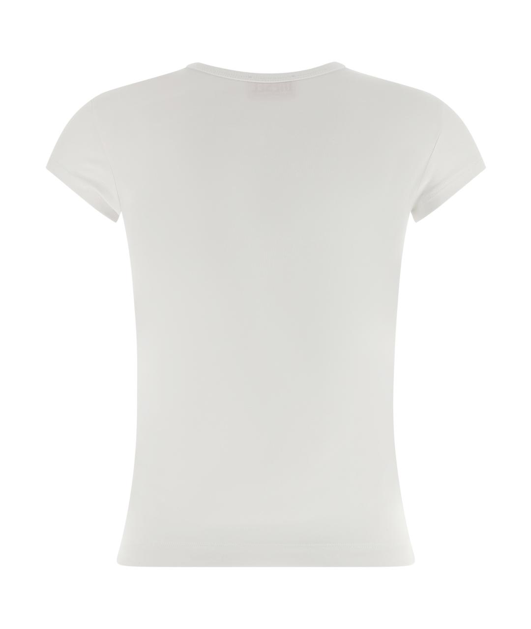 DIESEL Белая хлопковая футболка, фото 2