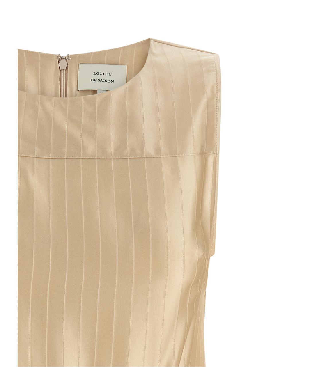 LOULOU STUDIO Бежевая вискозная блузы, фото 3