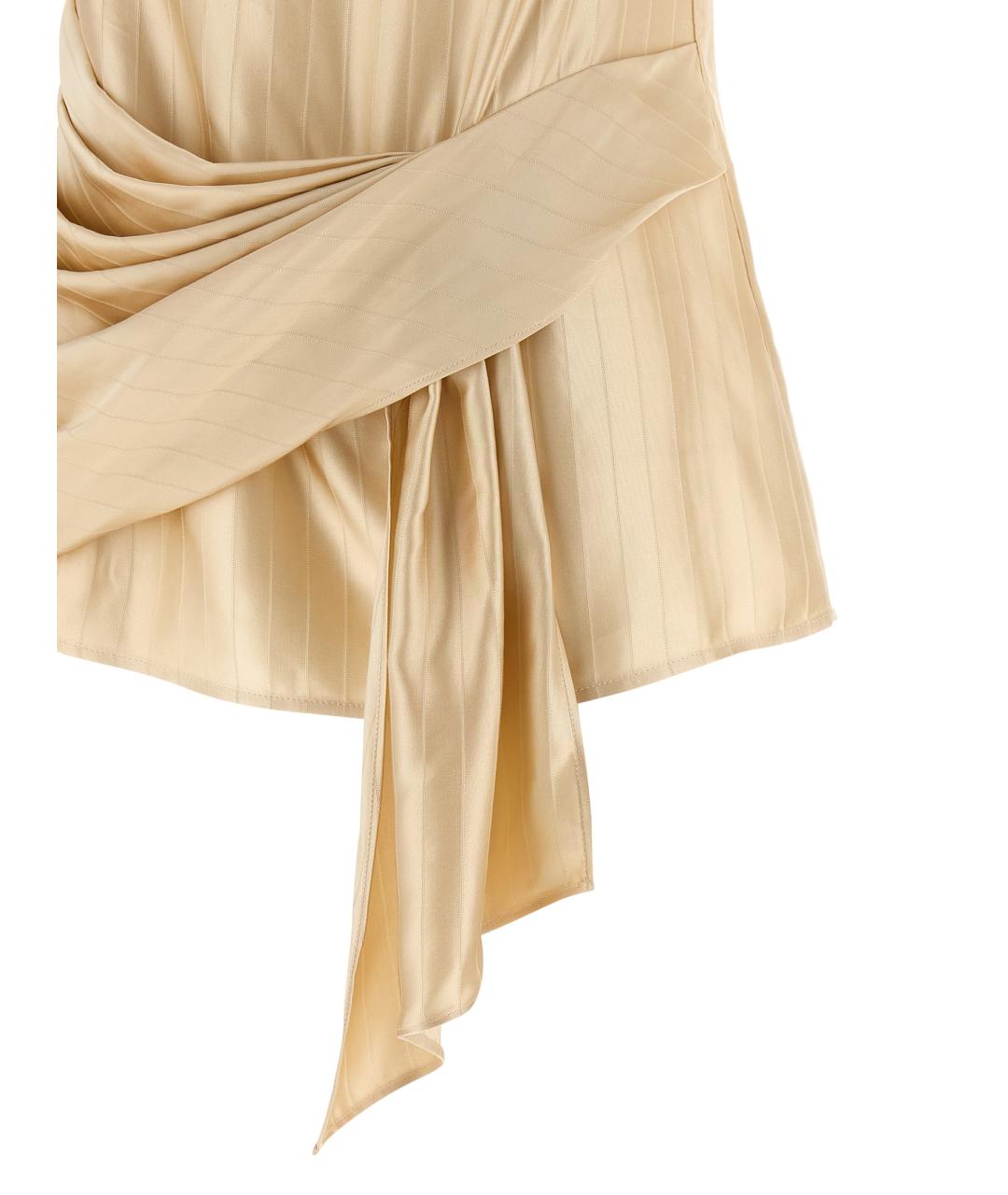 LOULOU STUDIO Бежевая вискозная блузы, фото 4