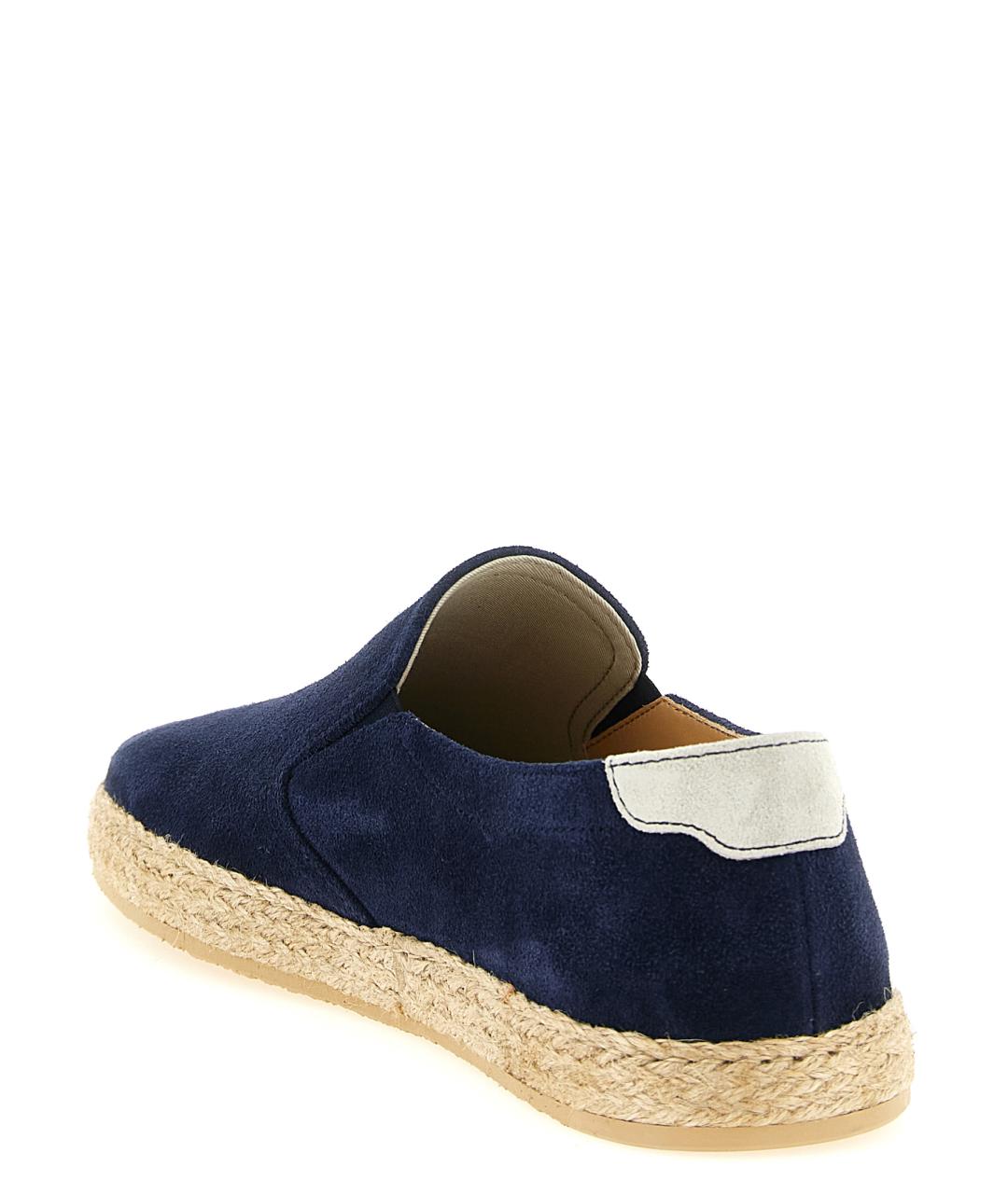 BRUNELLO CUCINELLI Синие замшевые эспадрильи, фото 3