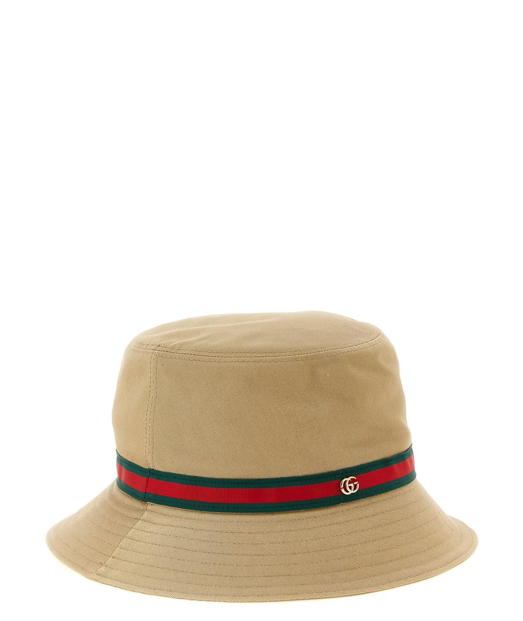 GUCCI Бежевая хлопковая панама, фото 2