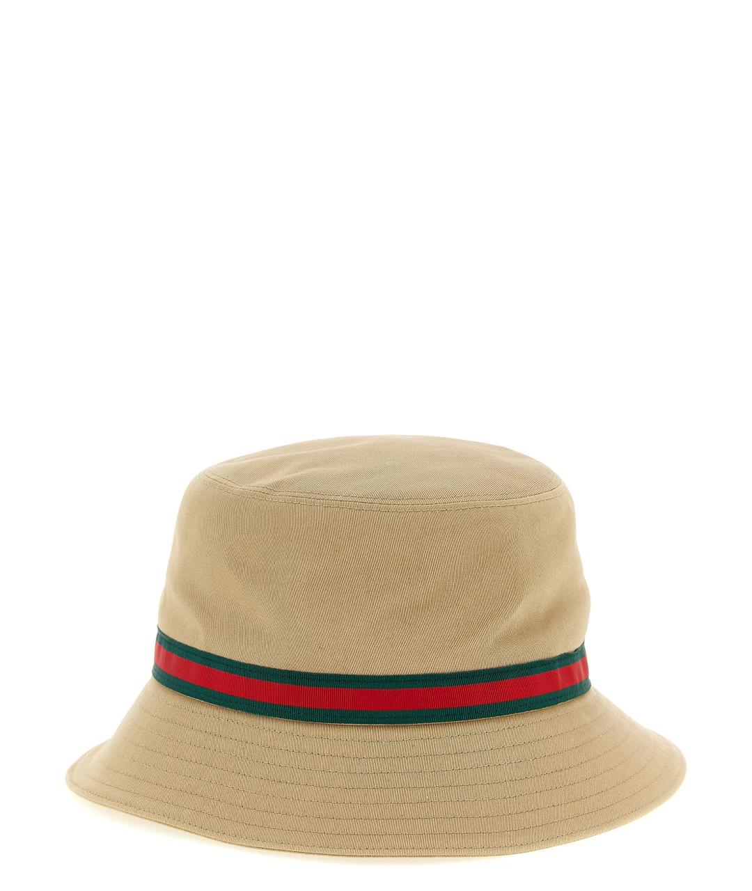 GUCCI Бежевая хлопковая панама, фото 3