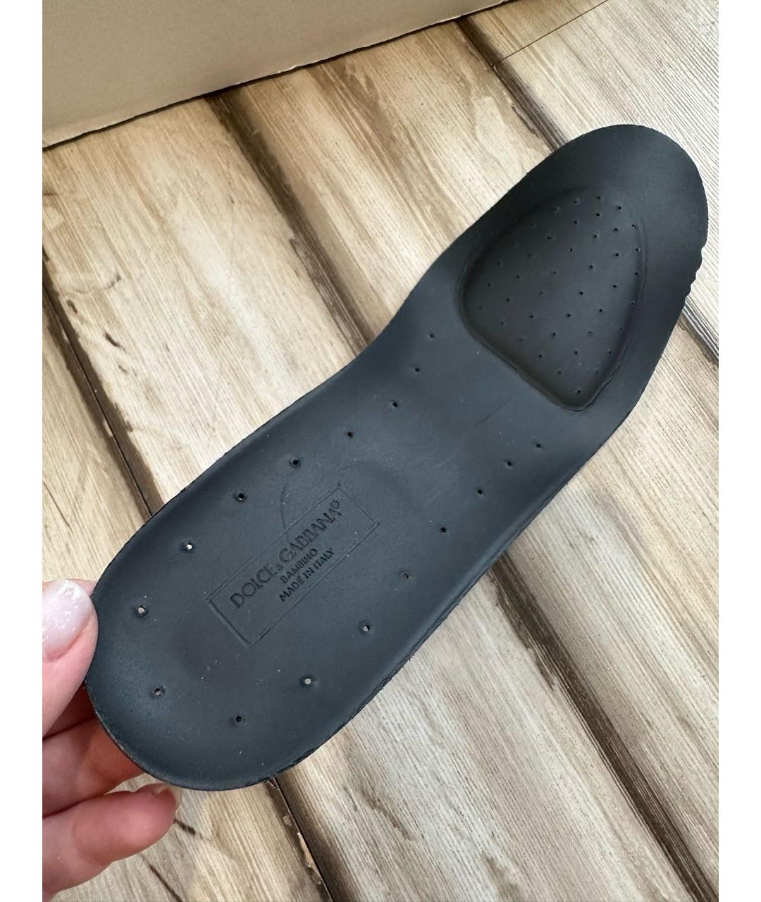 DOLCE & GABBANA KIDS Красные текстильные кеды, фото 6