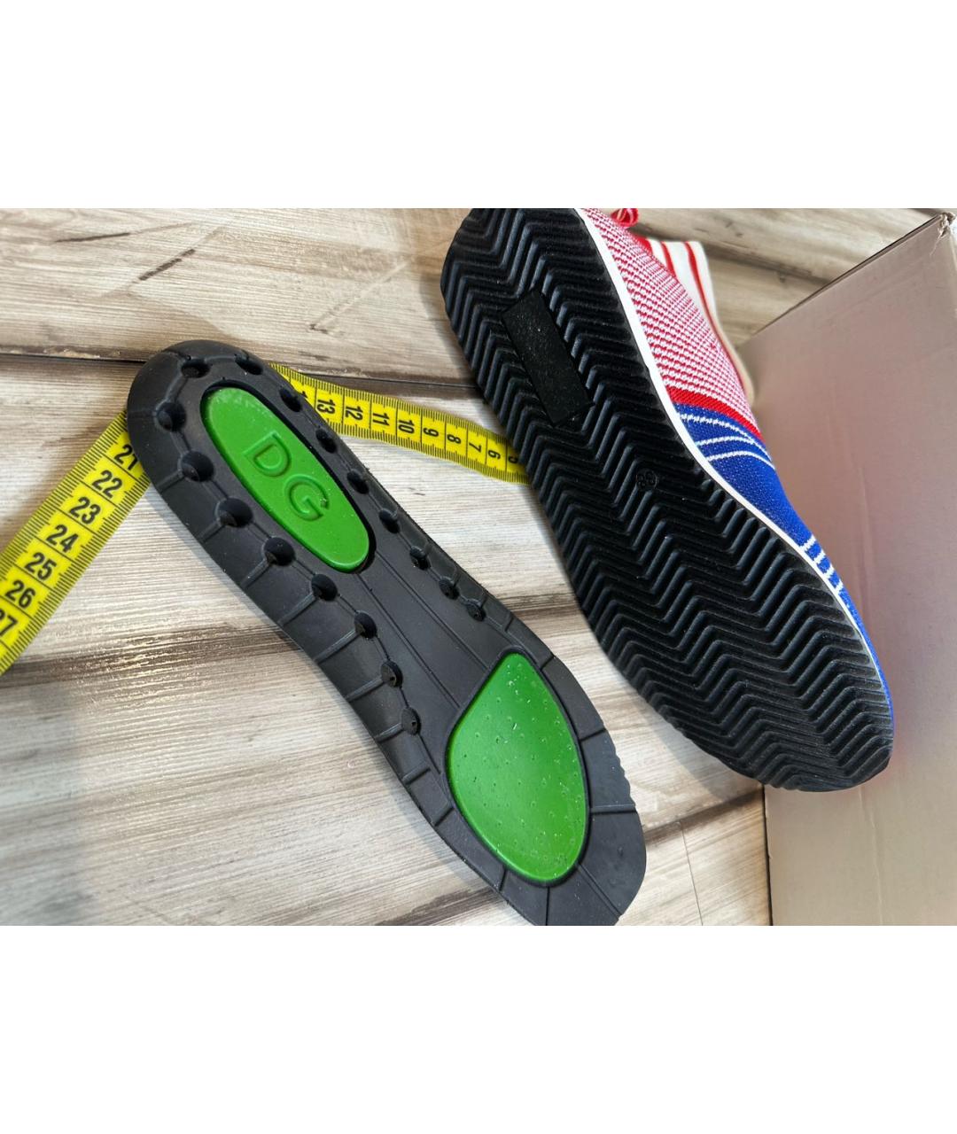 DOLCE & GABBANA KIDS Красные текстильные кеды, фото 8