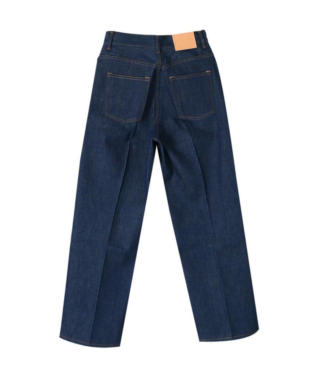 ACNE STUDIOS Синие хлопковые прямые джинсы, фото 2