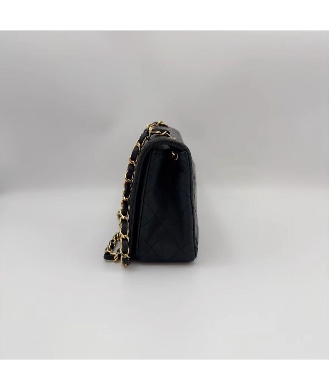 CHANEL Черная кожаная сумка через плечо, фото 3