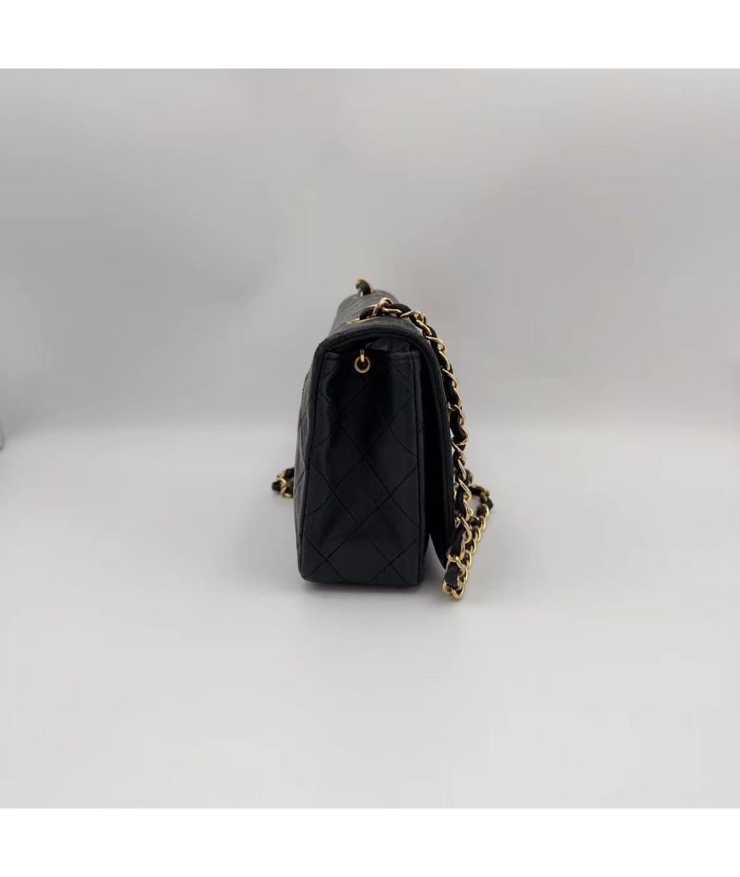 CHANEL Черная кожаная сумка через плечо, фото 4