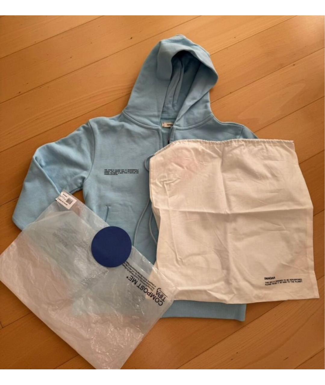 THE PANGAIA Голубой хлопковый спортивные костюмы, фото 4