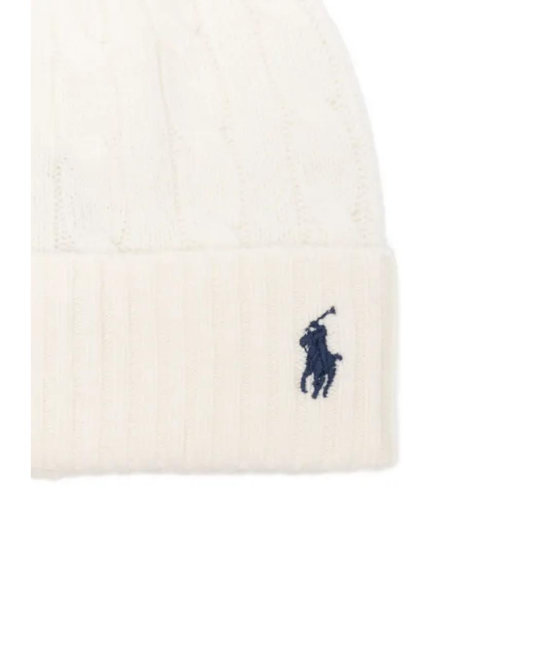 POLO RALPH LAUREN Бежевая шерстяная шапка, фото 3