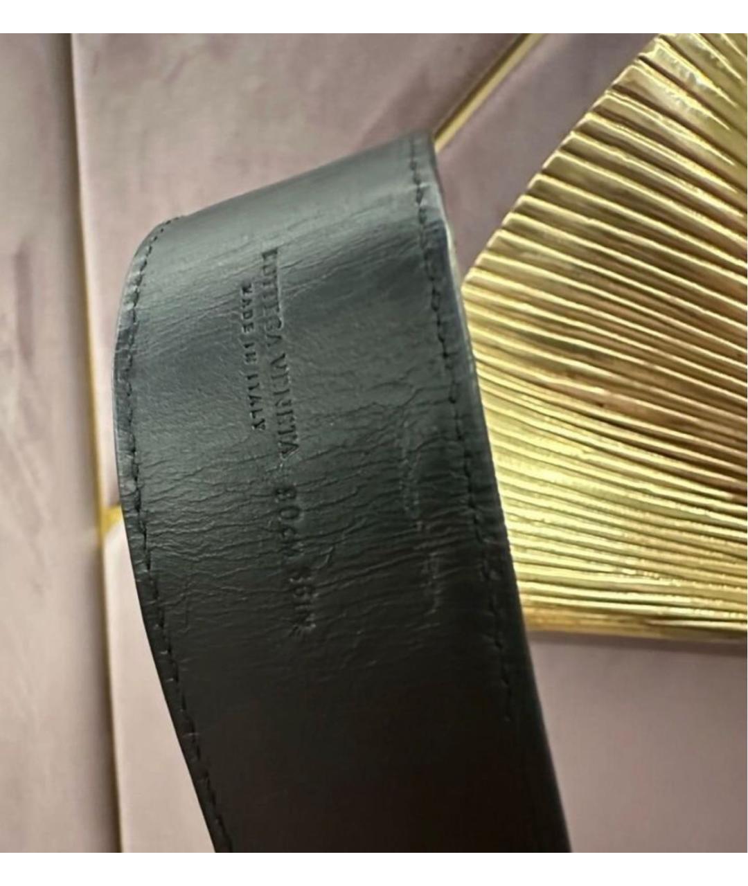 BOTTEGA VENETA Черный кожаный ремень, фото 3