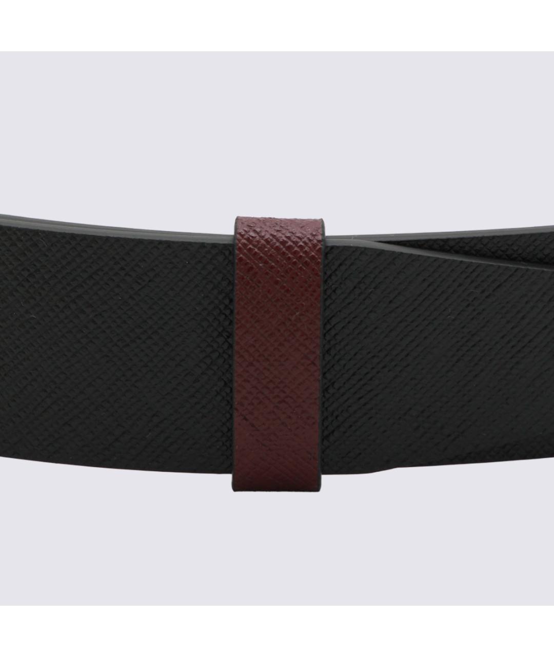 MONTBLANC Черный кожаный ремень, фото 3