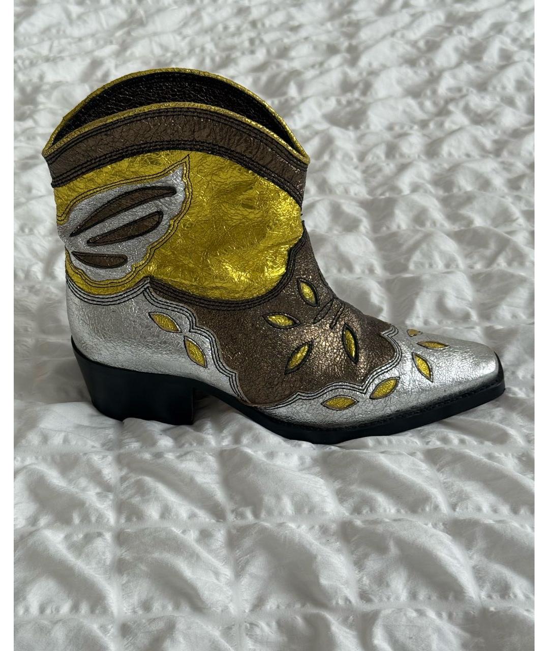 GANNI Мульти кожаные полусапоги, фото 9