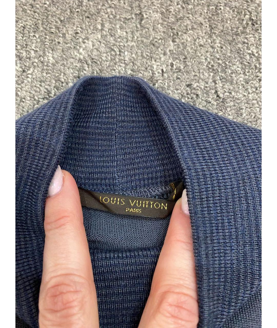 LOUIS VUITTON Антрацитовая шерстяная водолазка, фото 3