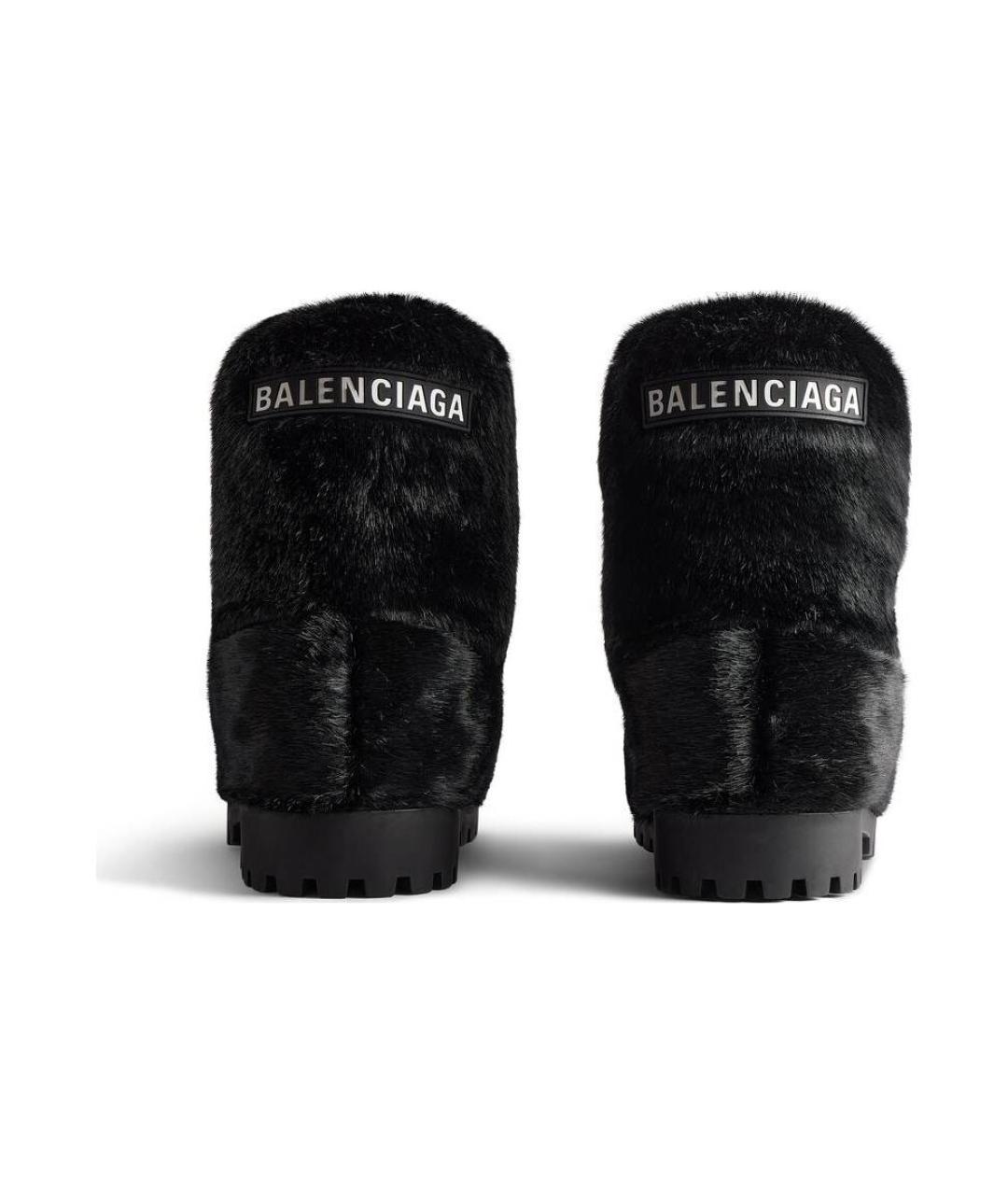 BALENCIAGA Черные высокие ботинки, фото 4