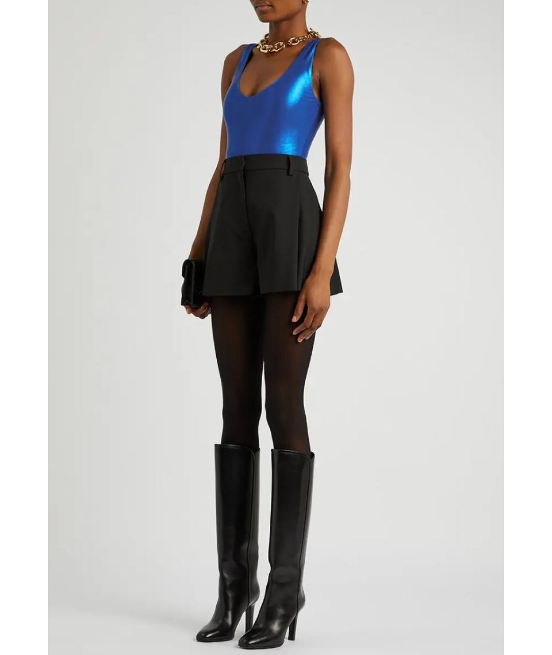 SAINT LAURENT Синее полиамидовое боди, фото 4