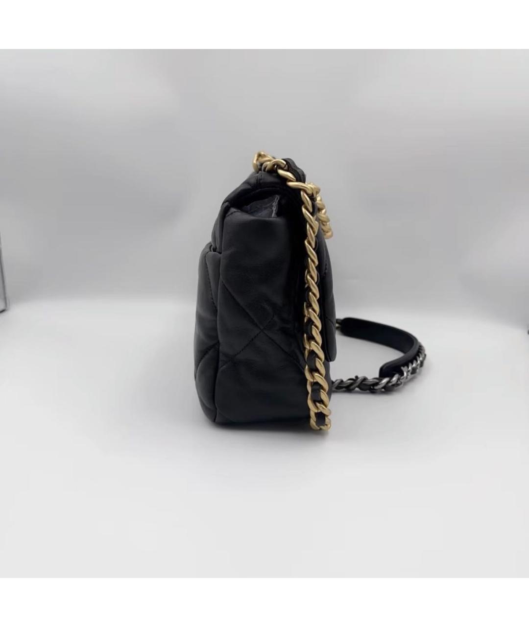 CHANEL Черная кожаная сумка через плечо, фото 3