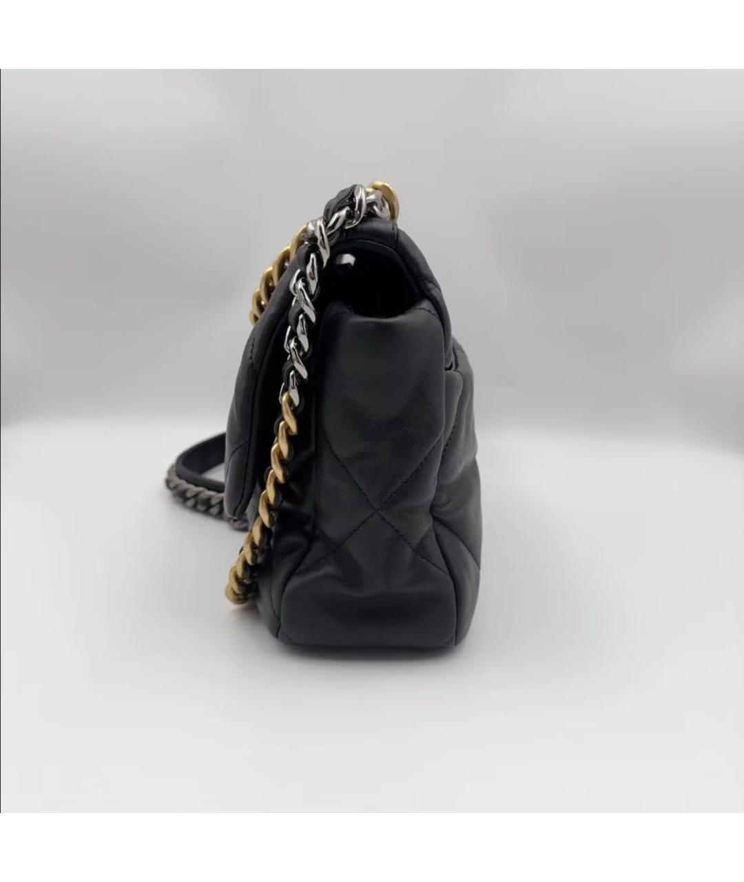 CHANEL Черная кожаная сумка через плечо, фото 4