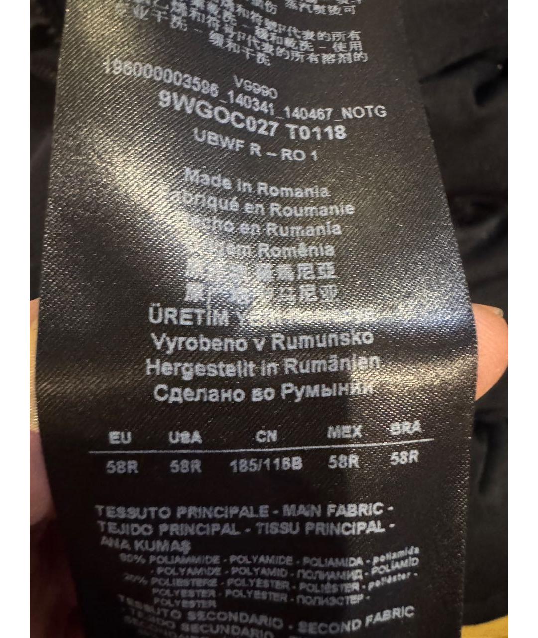 GIORGIO ARMANI Темно-синий синтетический пуховик, фото 5