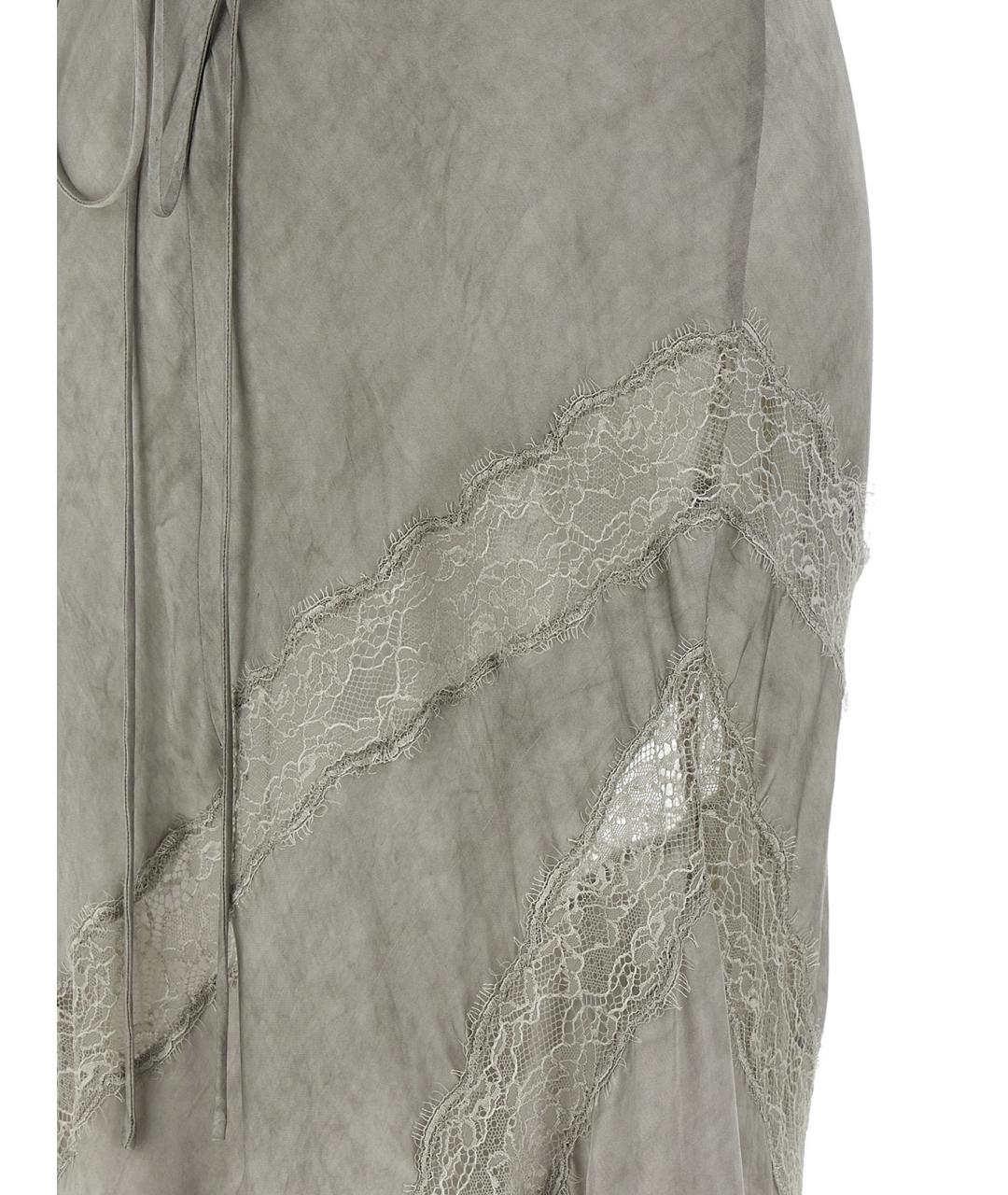 THE ANDAMANE Серое вискозное коктейльное платье, фото 4