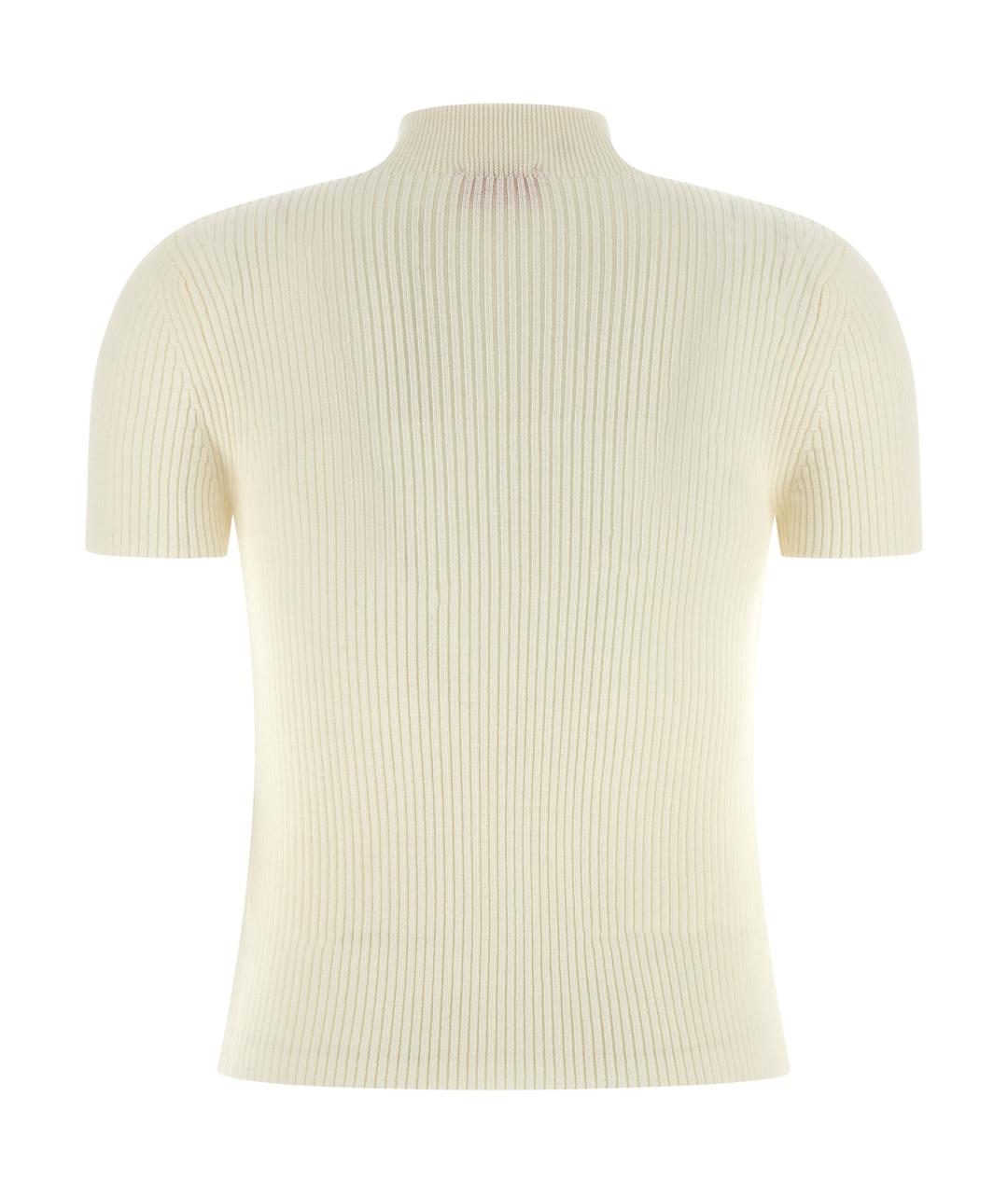 DIESEL Белая шерстяная футболка, фото 2