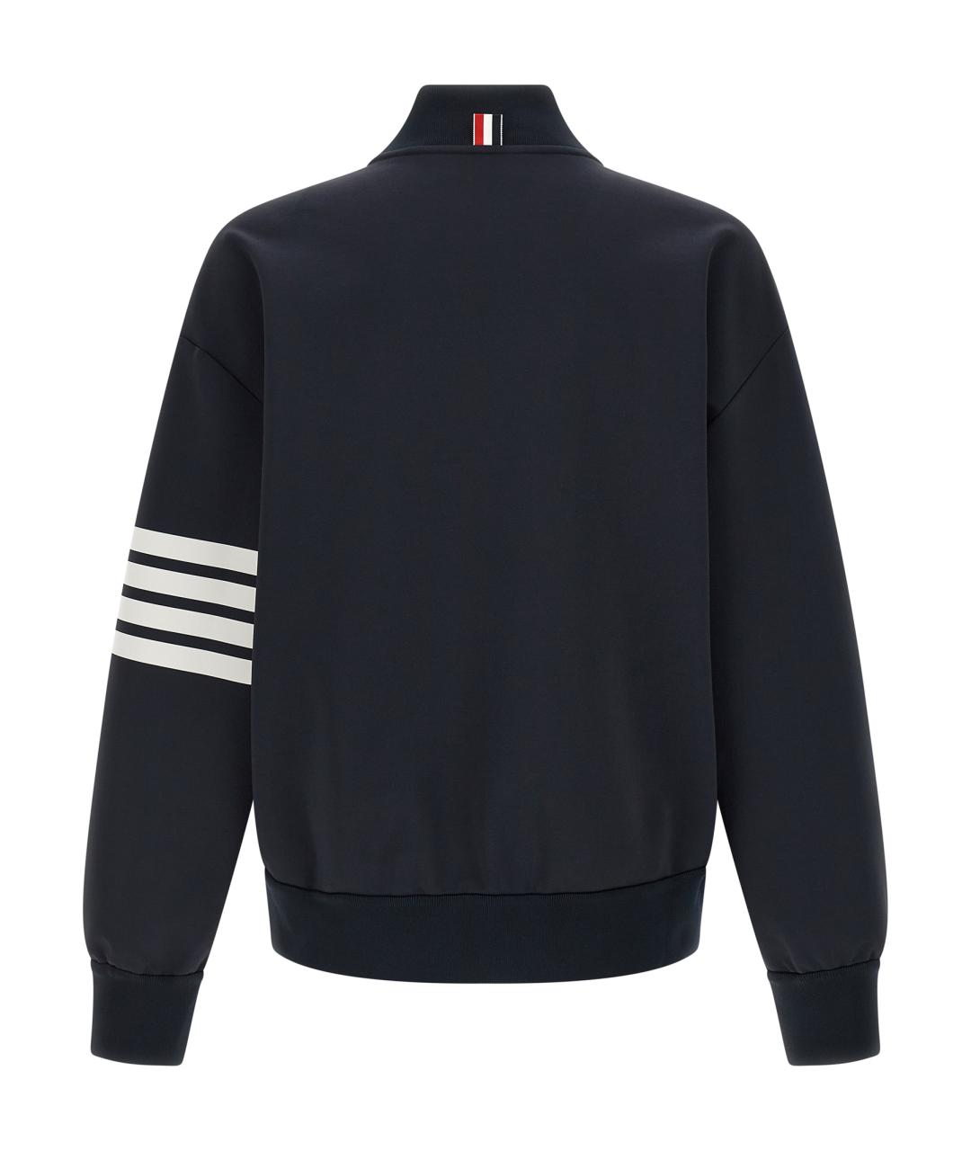 THOM BROWNE Темно-синяя вискозная куртка, фото 2