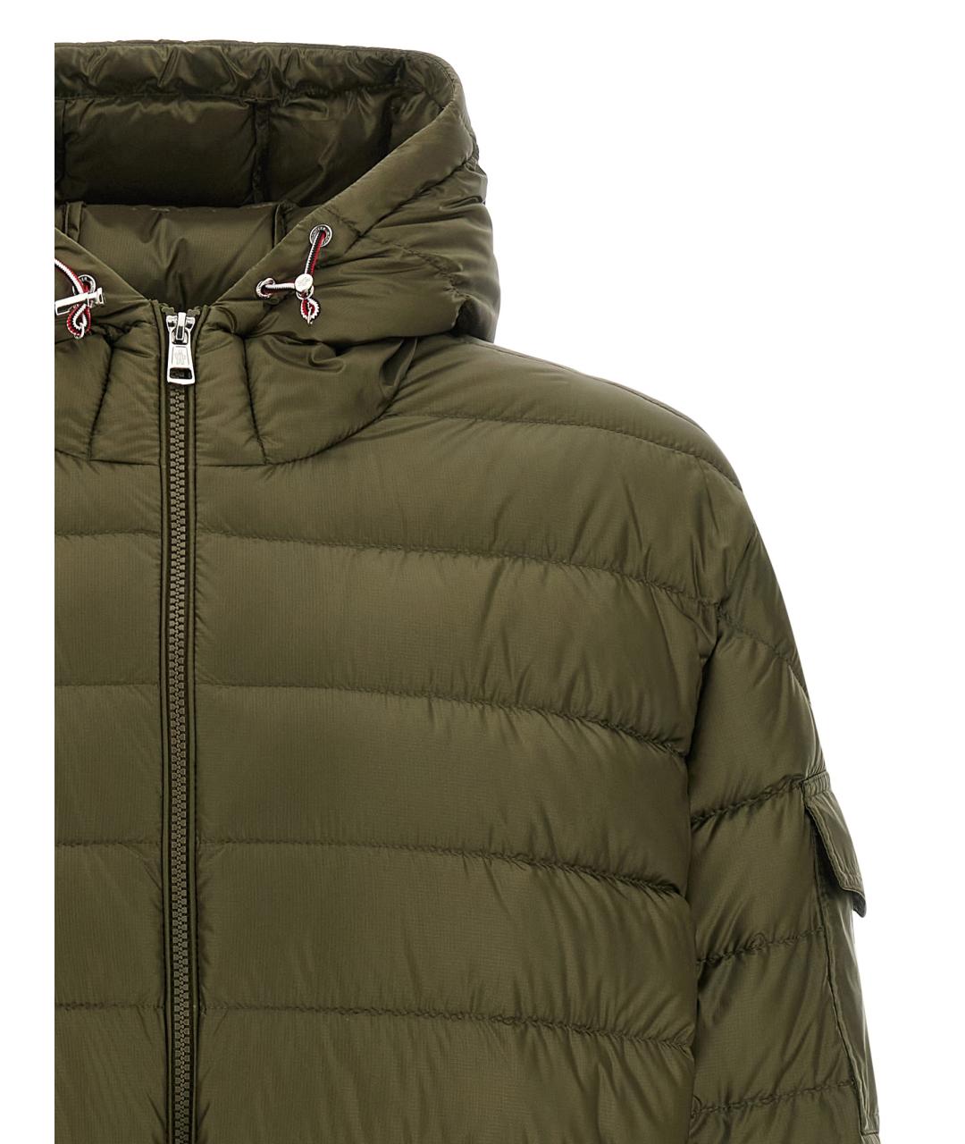 MONCLER Зеленая полиамидовая парка, фото 3