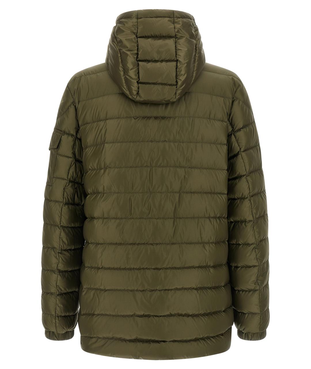 MONCLER Зеленая полиамидовая парка, фото 2