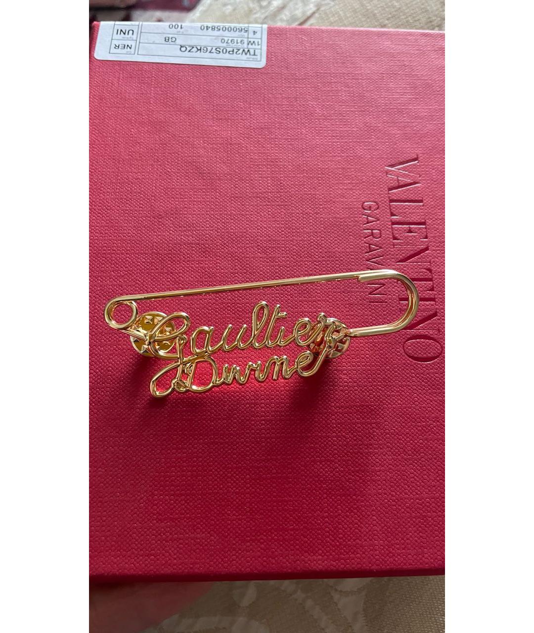 JEAN PAUL GAULTIER Золотая металлическая булавка / брошь, фото 3