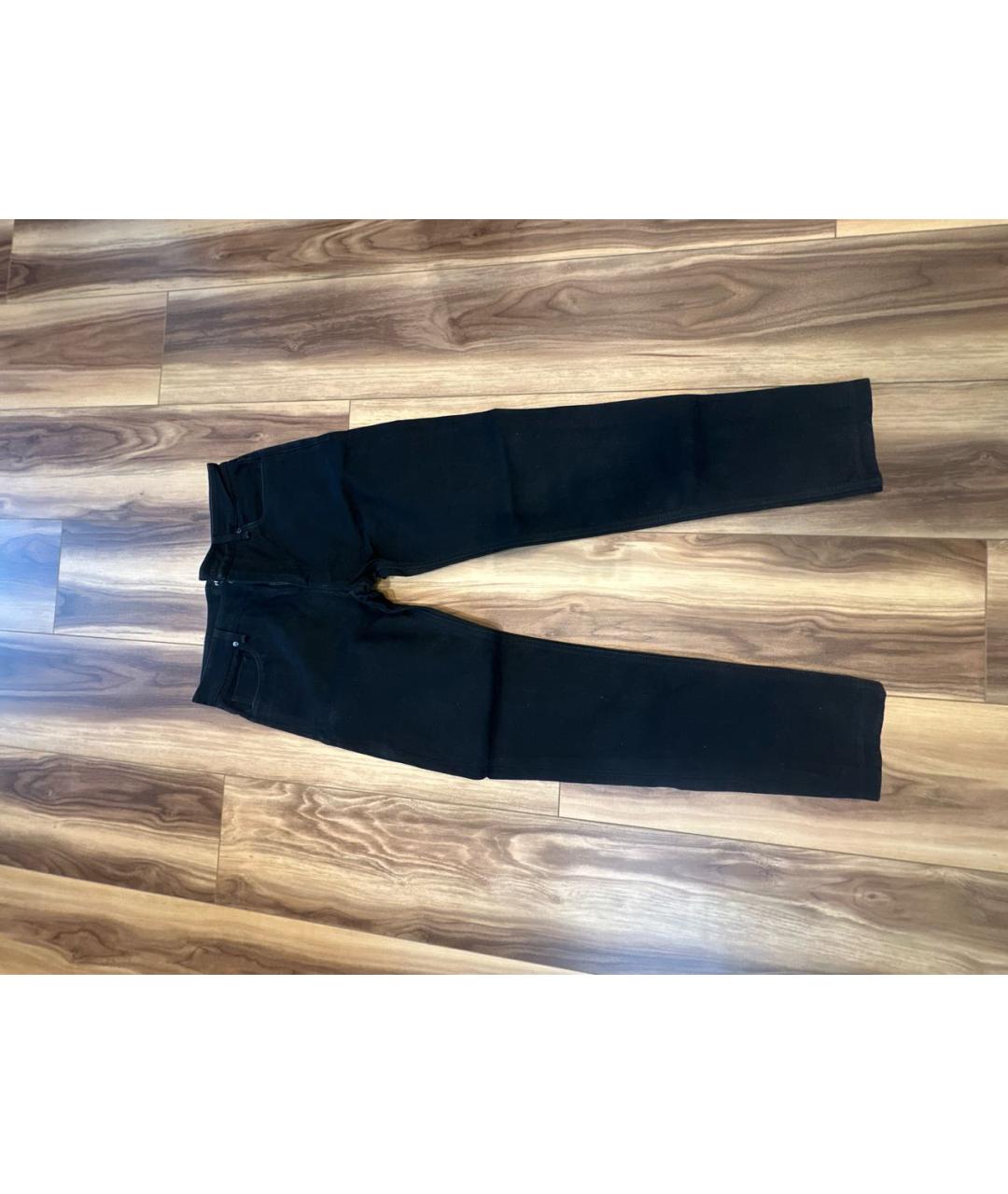 FENDI Черные хлопковые прямые джинсы, фото 8