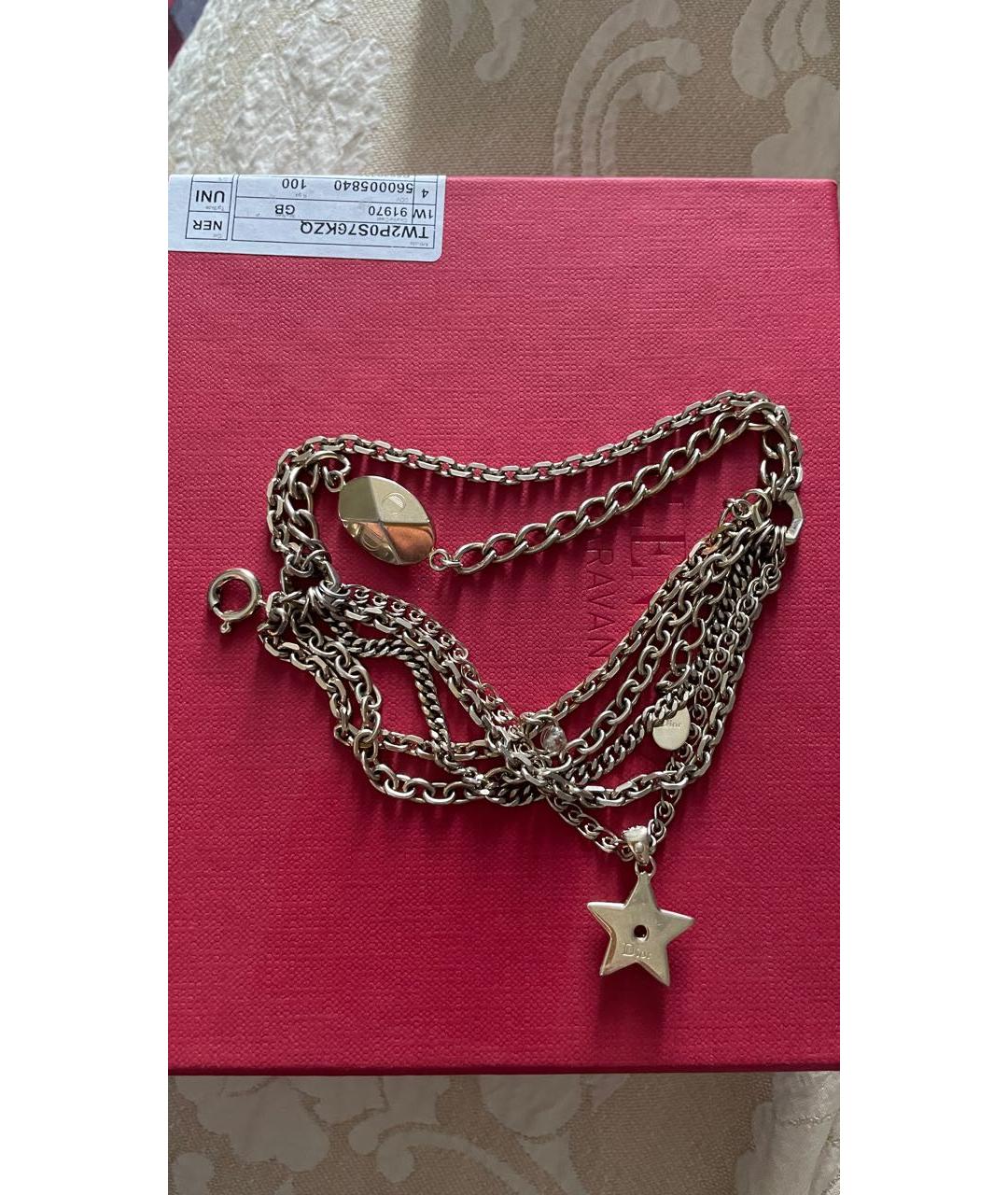 CHRISTIAN DIOR Золотой металлический браслет, фото 6