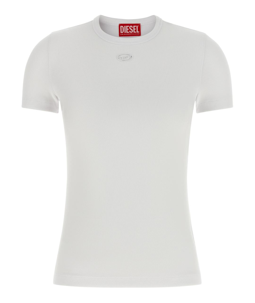 DIESEL Белая хлопковая футболка, фото 1