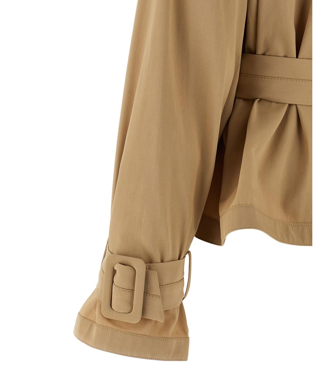 PINKO Бежевый хлопковый тренч/плащ, фото 4