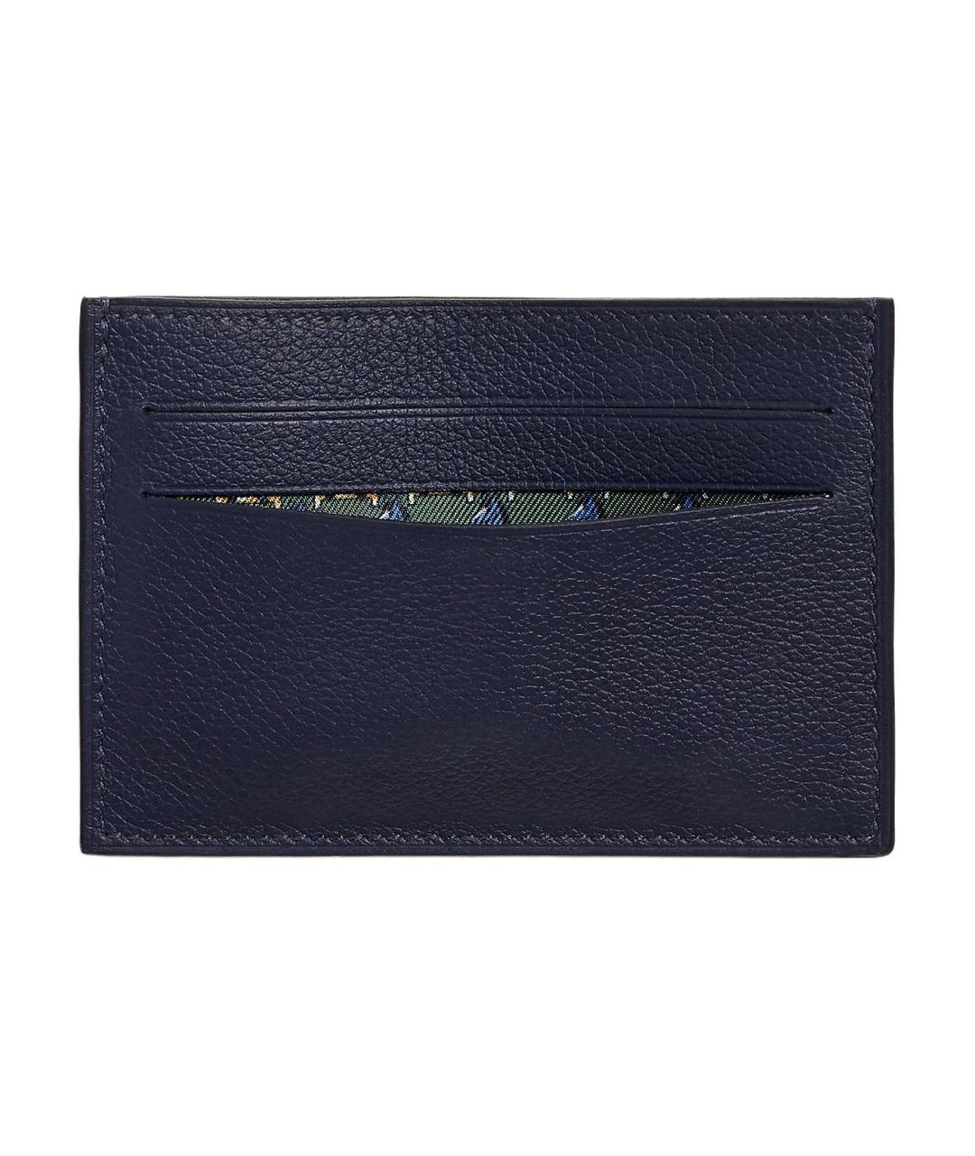 HERMES Темно-синий кардхолдер, фото 2