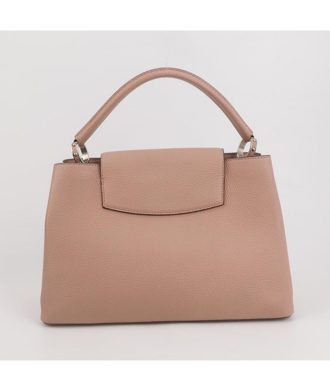 LOUIS VUITTON Розовая кожаная сумка с короткими ручками, фото 4