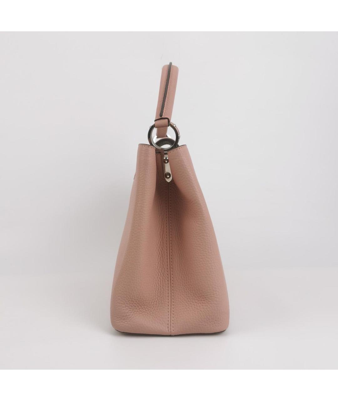 LOUIS VUITTON Розовая кожаная сумка с короткими ручками, фото 2