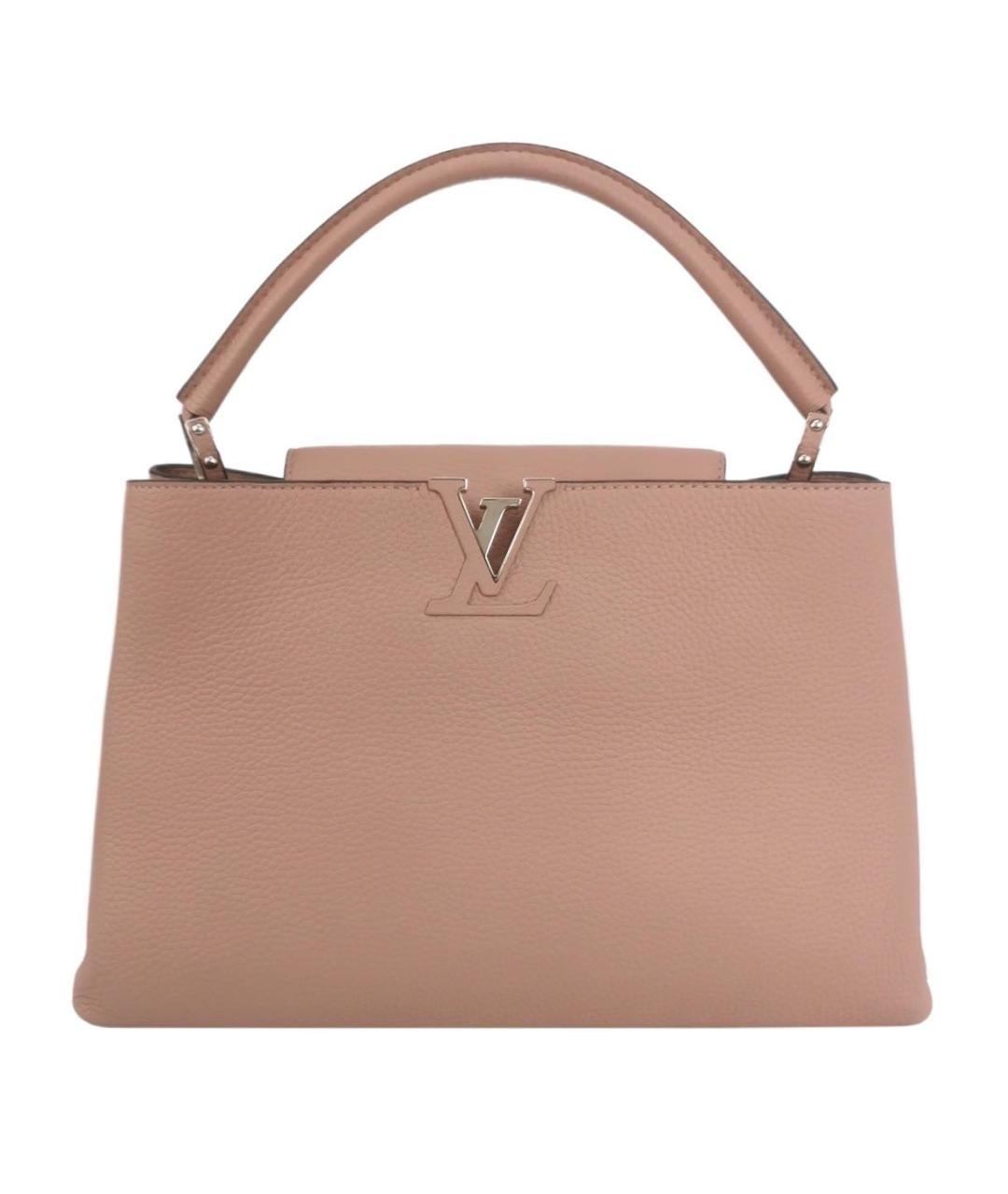 LOUIS VUITTON Розовая кожаная сумка с короткими ручками, фото 1