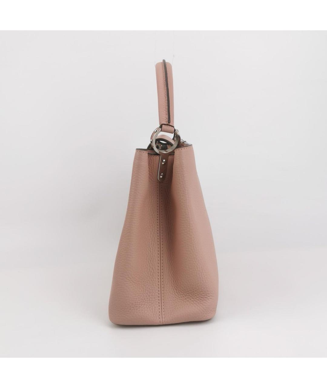 LOUIS VUITTON Розовая кожаная сумка с короткими ручками, фото 3