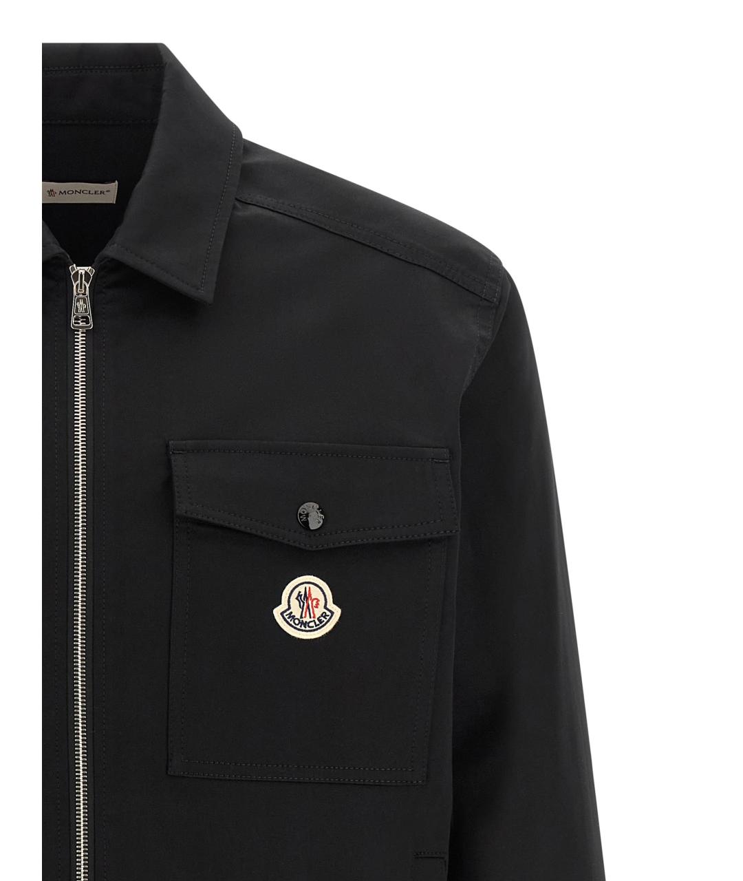 MONCLER Черная хлопковая куртка, фото 3