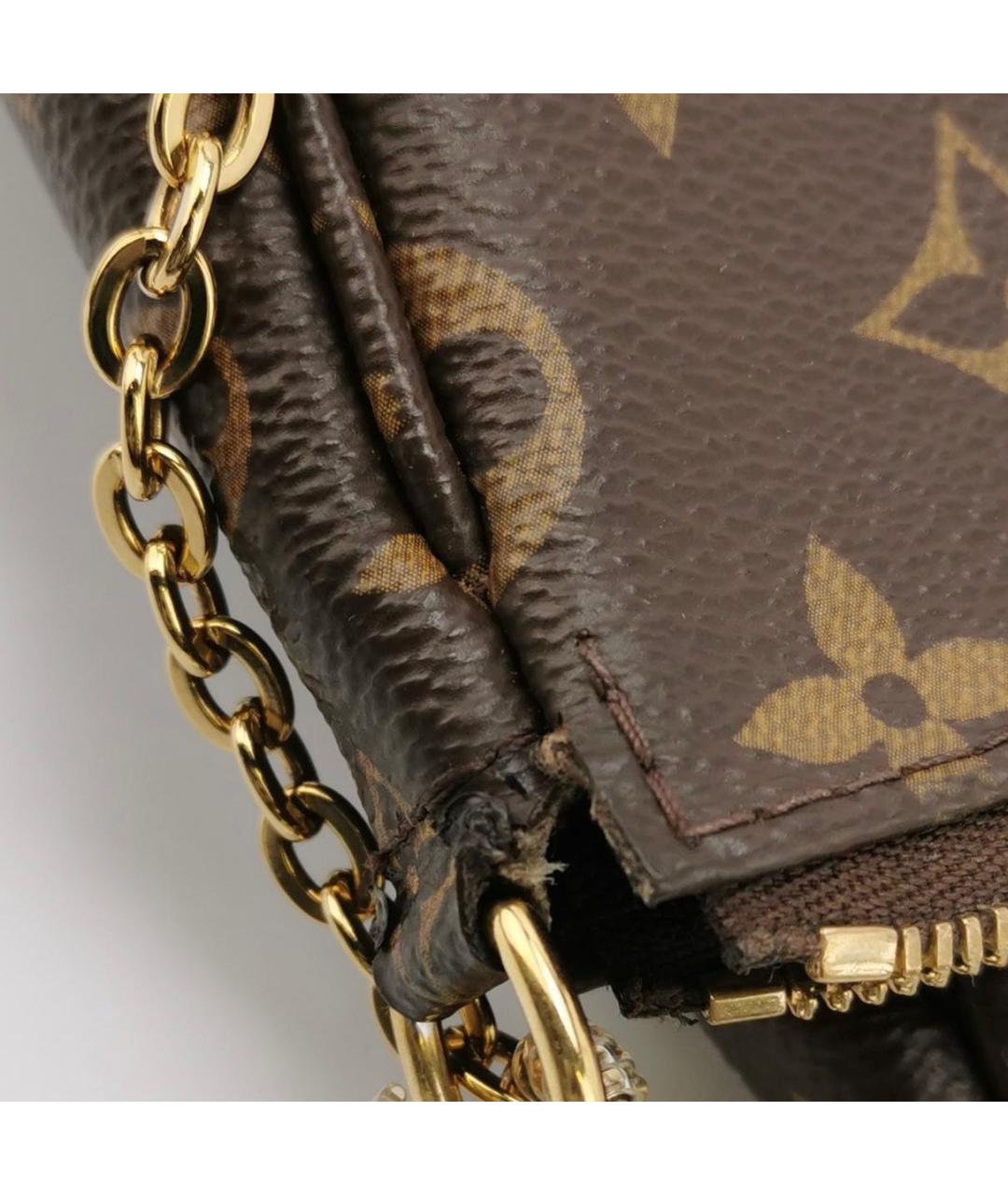 LOUIS VUITTON Коричневая сумка через плечо, фото 4