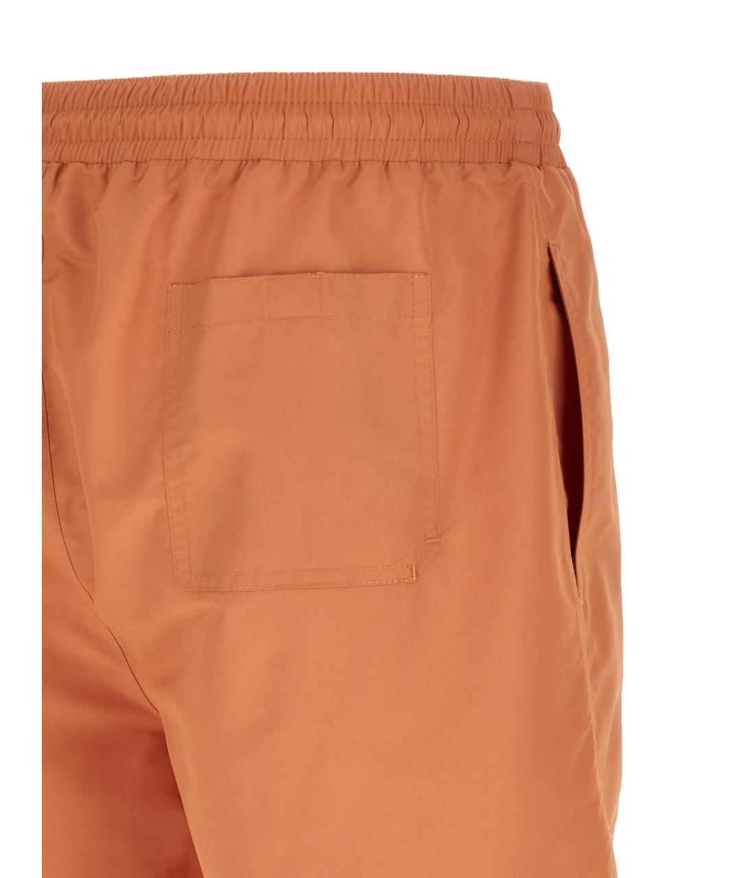 BRUNELLO CUCINELLI Оранжевое полиэстеровые шорты, фото 4