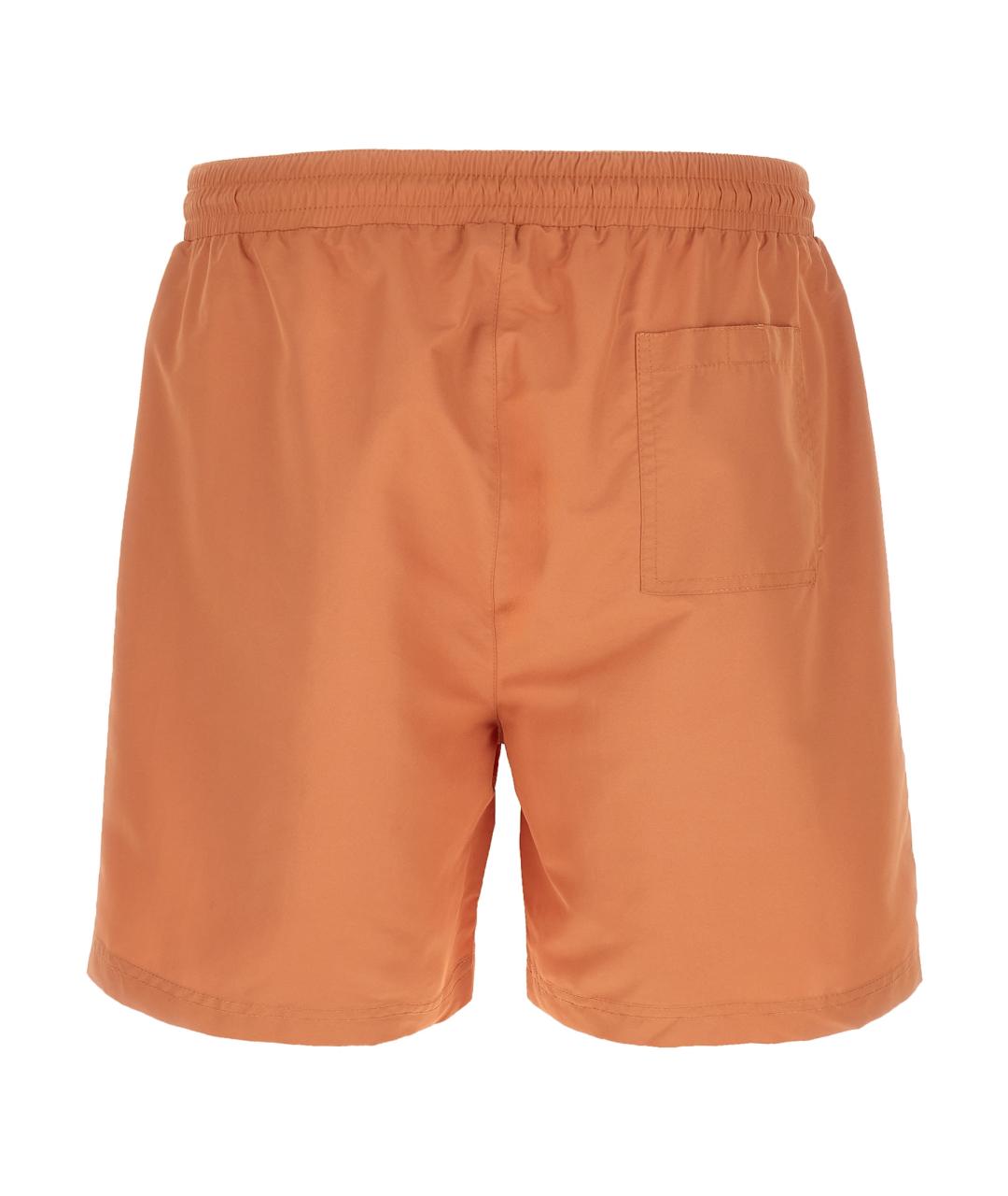 BRUNELLO CUCINELLI Оранжевое полиэстеровые шорты, фото 2