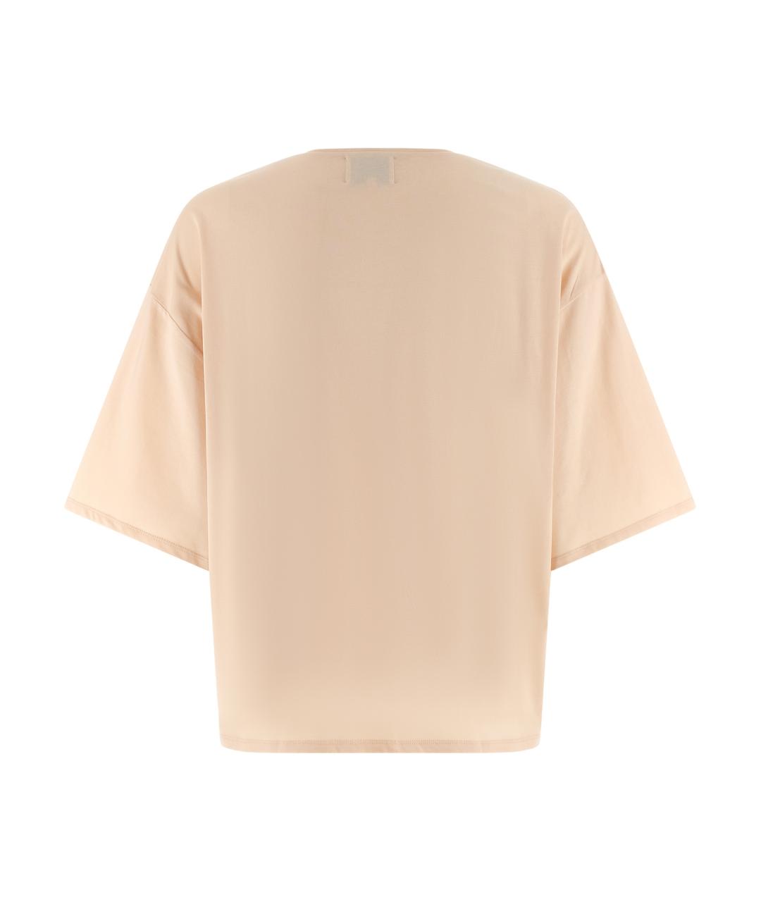 LOULOU STUDIO Розовая хлопковая футболка, фото 2